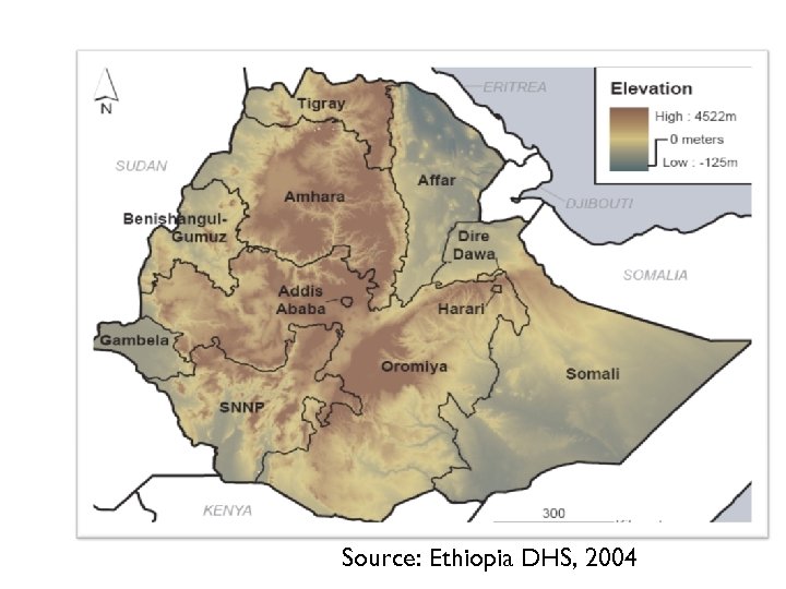 Source: Ethiopia DHS, 2004 