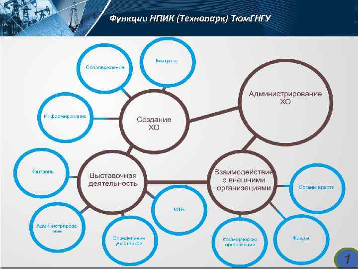 Функции НПИК (Технопарк) Тюм. ГНГУ 