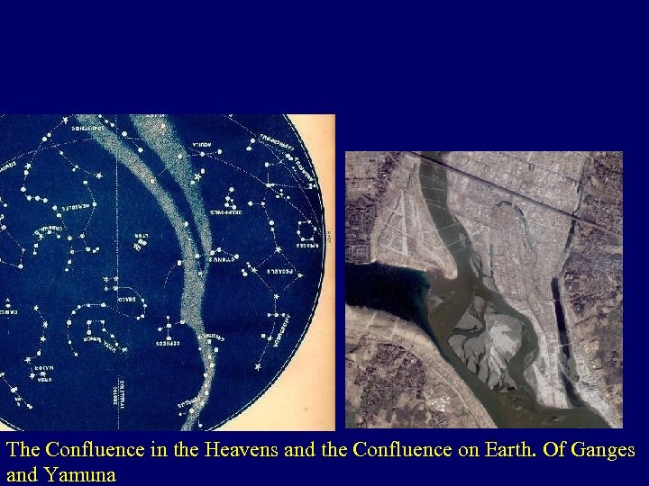 The Confluence in the Heavens and the Confluence on Earth. Of Ganges and Yamuna