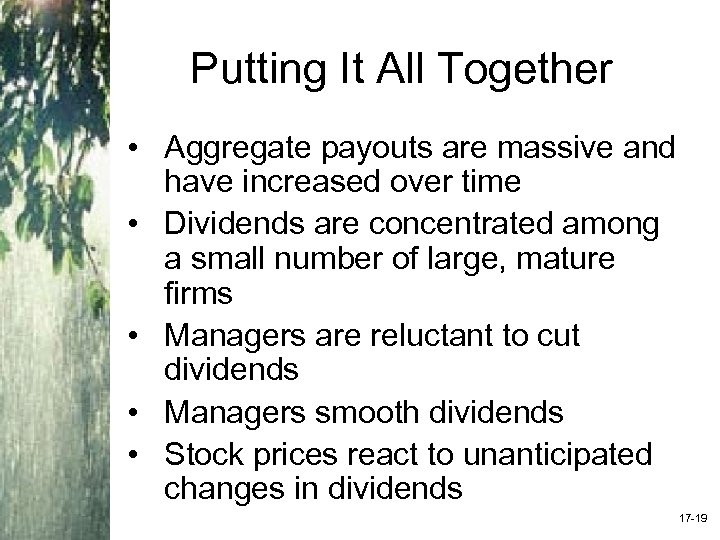 Putting It All Together • Aggregate payouts are massive and have increased over time