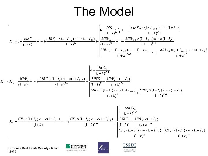 The Model European Real Estate Society - Milan - 2010 