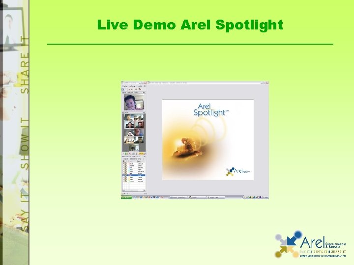 Live Demo Arel Spotlight 