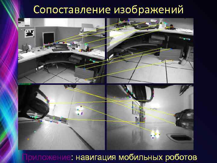 Сопоставление изображений Приложение: навигация мобильных роботов 