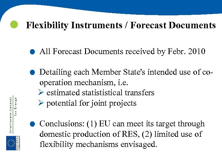  Flexibility Instruments / Forecast Documents . . . All Forecast Documents received by