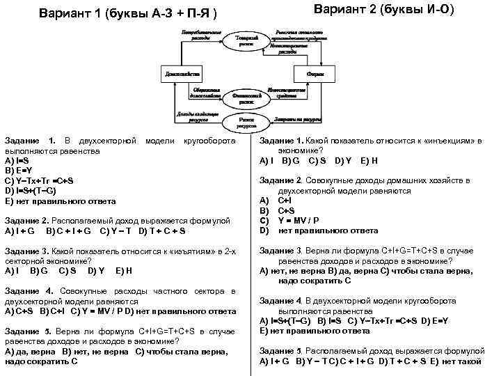 Вариант 1 (буквы А-З + П-Я ) Задание 1. В двухсекторной выполняются равенства A)