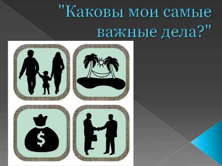 "Каковы мои самые важные дела? " 