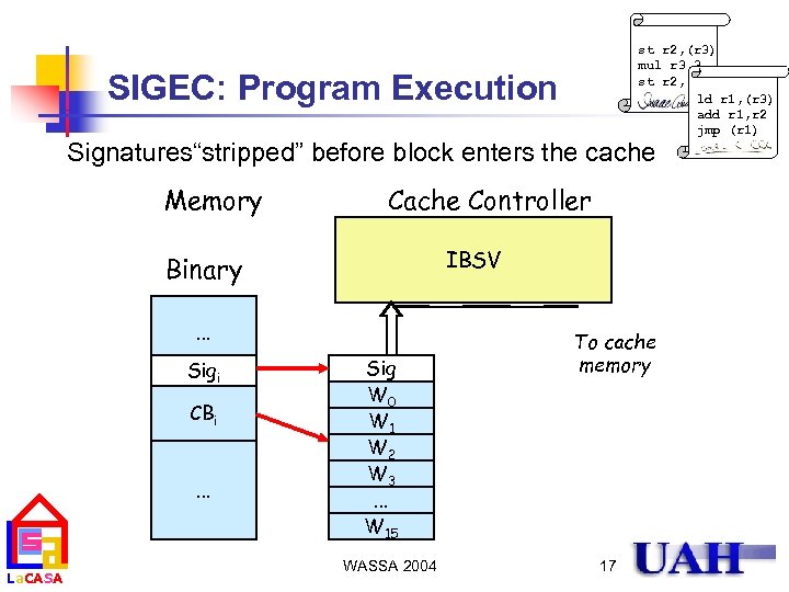 st r 2, (r 3) mul r 3, 3 st r 2, (r 3)