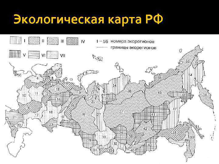 Экологическая карта РФ 