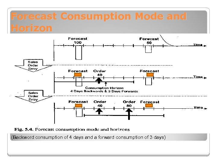 Forecast Consumption Mode and Horizon (Backword consumption of 4 days and a forward consumption
