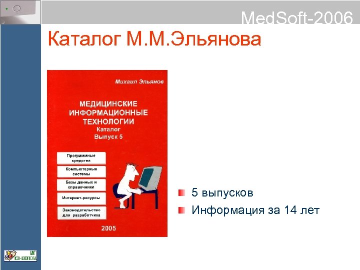 Med. Soft-2006 Каталог М. М. Эльянова 5 выпусков Информация за 14 лет 