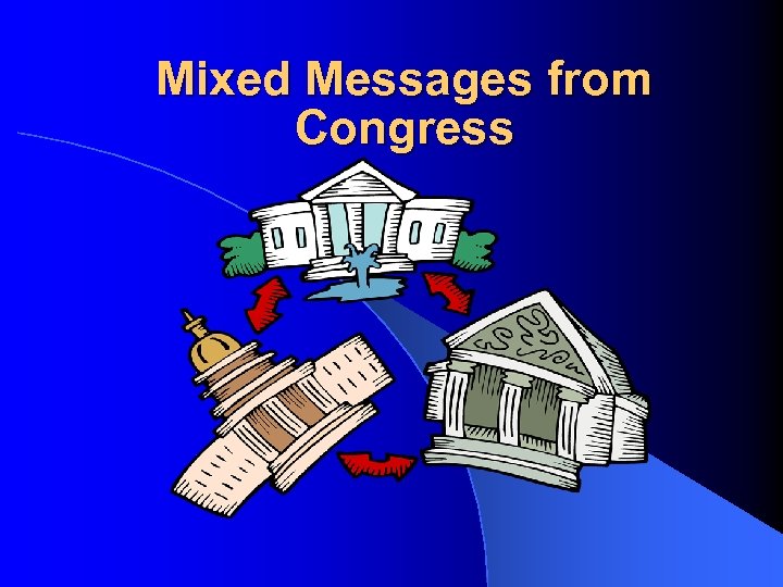 Mixed Messages from Congress 