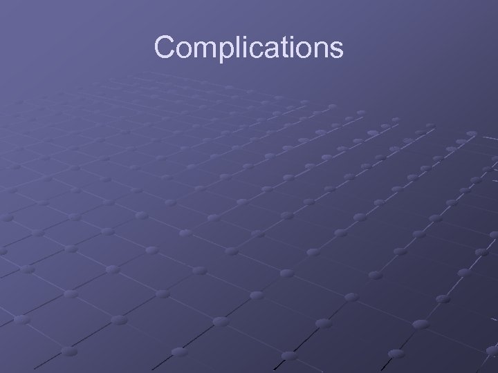 Complications 