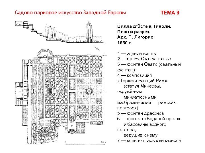 Вилла д эсте план