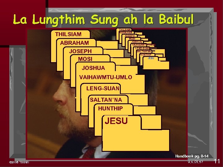 La Lungthim Sung ah la Baibul THILSIAM ABRAHAM JOSEPH ABRAHAM MOSI JOSHUA VAIHAWMTU-UMLO LENG-SUAN