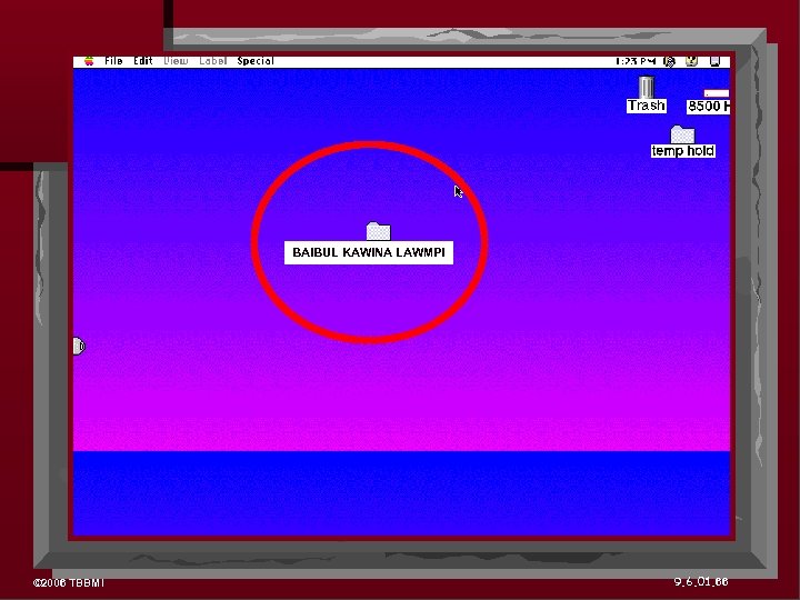 BAIBUL KAWINA LAWMPI © 2006 TBBMI 9. 6. 01. 66 