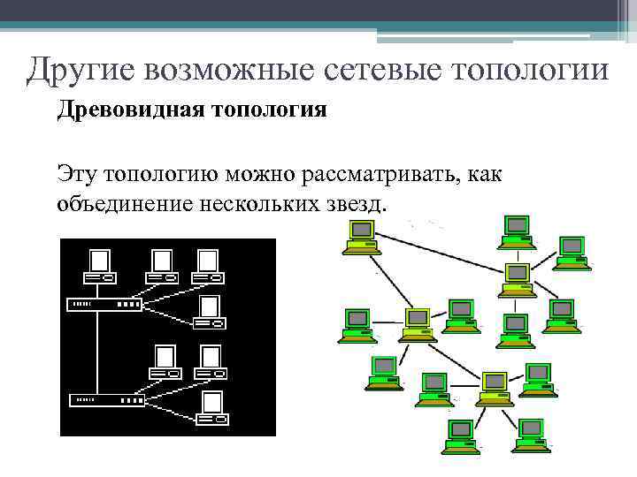 8 к какой топологии относится сеть при подсоединении всех компьютеров к общему концентратору