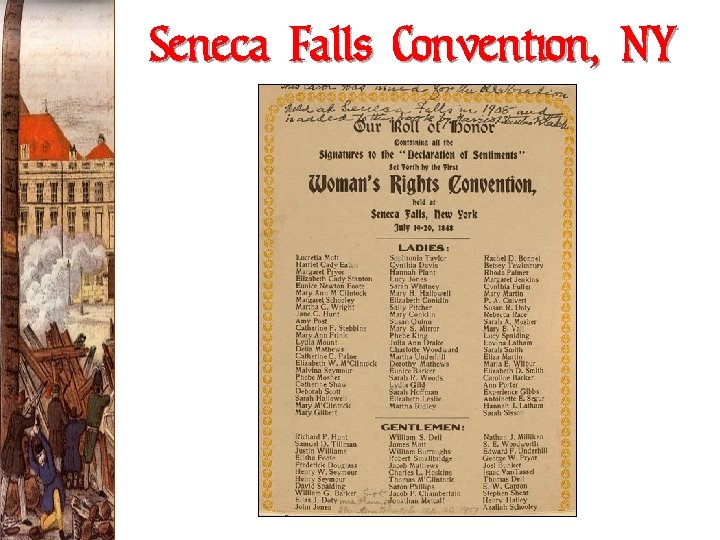 Seneca Falls Convention, NY 