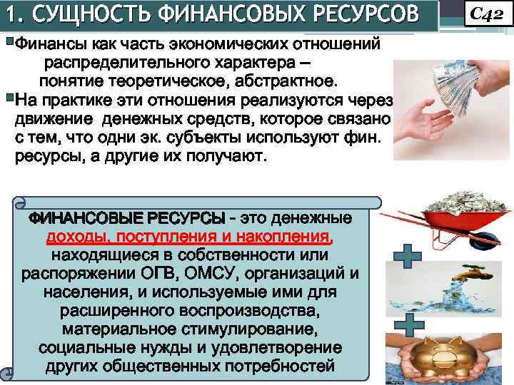 Финансовые ресурсы презентация