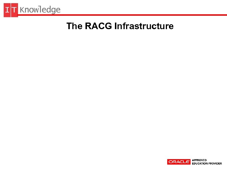 The RACG Infrastructure 