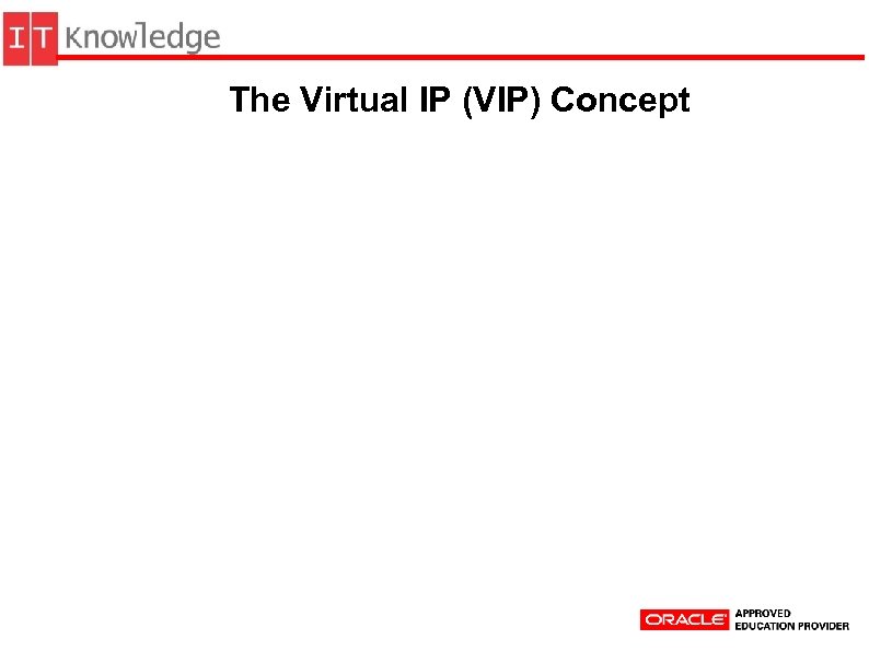 The Virtual IP (VIP) Concept 