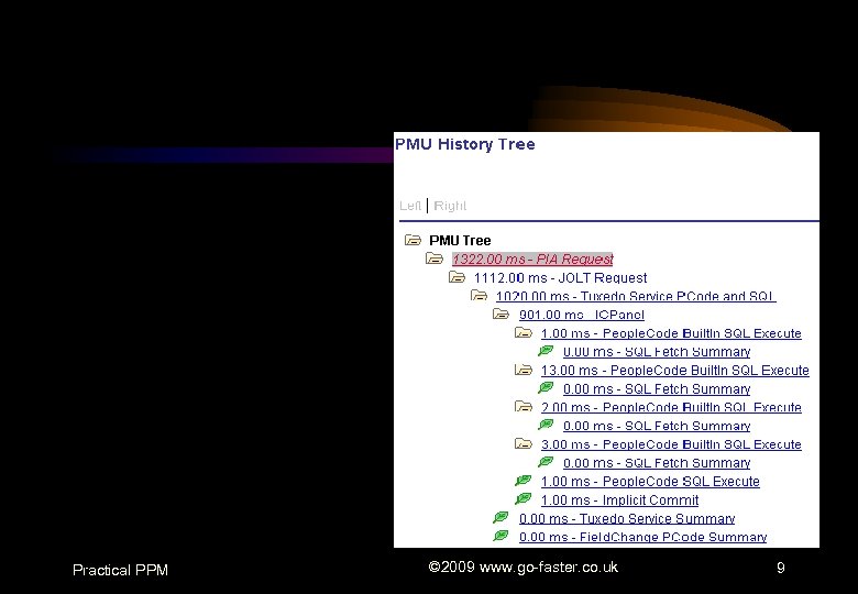 Practical PPM © 2009 www. go-faster. co. uk 9 