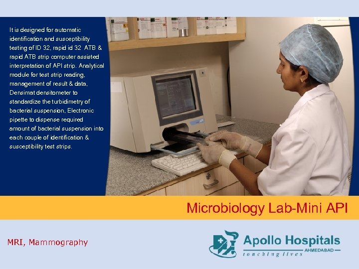 It is designed for automatic identification and susceptibility testing of ID 32, rapid id