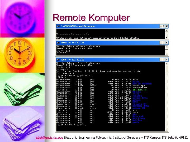 Remote Komputer isbat@eepis-its. edu Electronic Engineering Polytechnic Institut of Surabaya – ITS Kampus ITS