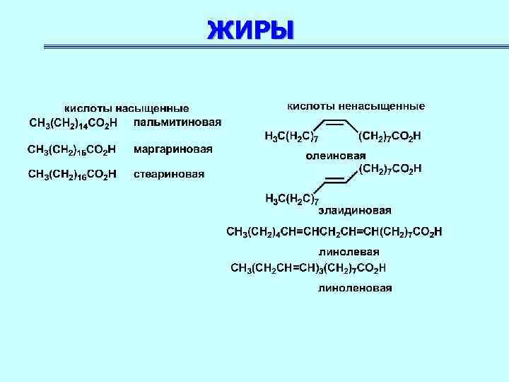 Отличия жиров