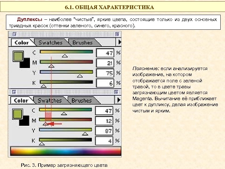 6. 1. ОБЩАЯ ХАРАКТЕРИСТИКА Дуплексы – наиболее “чистые”, яркие цвета, состоящие только из двух