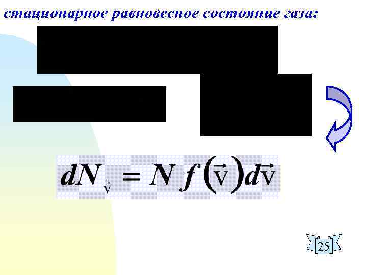 стационарное равновесное состояние газа: 25 