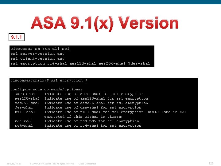ASA 9. 1(x) Version 9. 1. 1 Intro_to_IPSec © 2009 Cisco Systems, Inc. All
