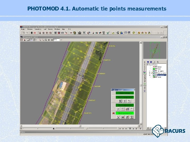 PHOTOMOD 4. 1. Automatic tie points measurements 