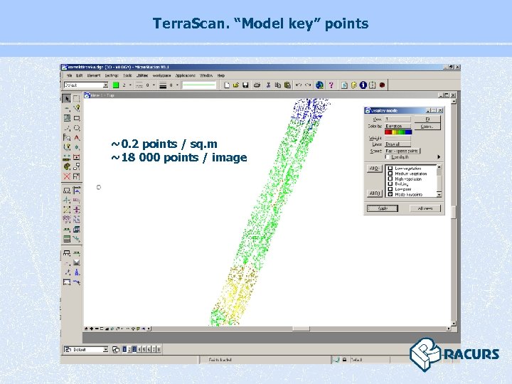 Terra. Scan. “Model key” points ~0. 2 points / sq. m ~18 000 points