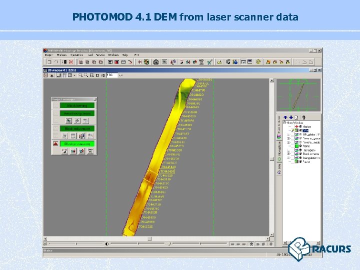 PHOTOMOD 4. 1 DEM from laser scanner data 