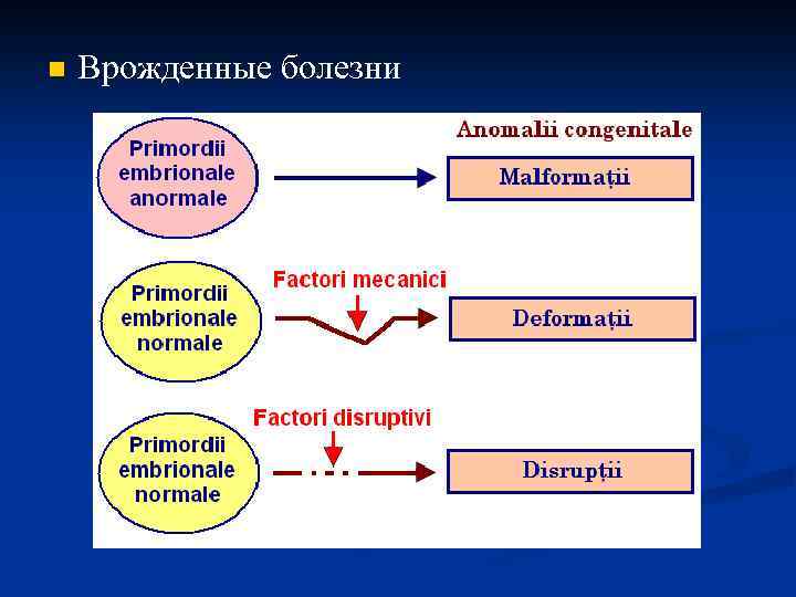 n Врожденные болезни 