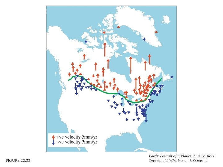 Postglacial Rebound (uplift rates) Shoreline of Lake Bonneville 