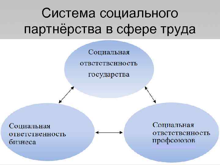 Социальное партнерство в сфере труда