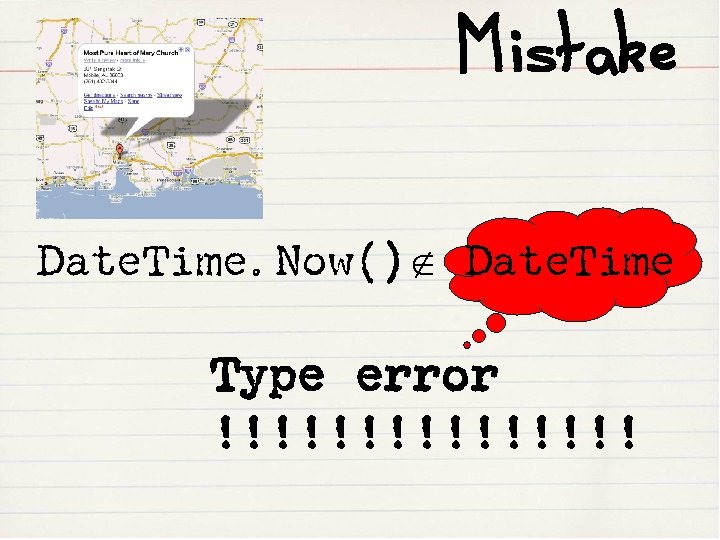 Mistake Date. Time. Now() Date. Time Type error !!!!!!!! 