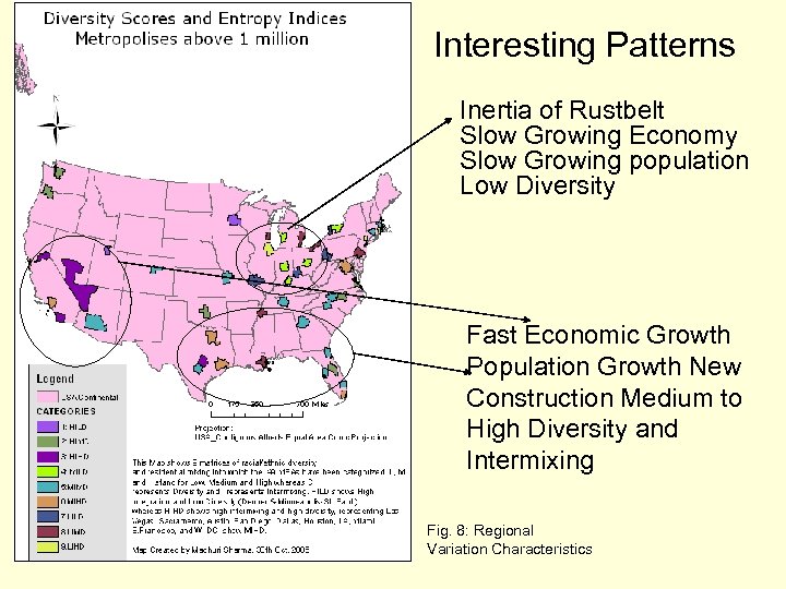  Interesting Patterns Inertia of Rustbelt Slow Growing Economy Slow Growing population Low Diversity