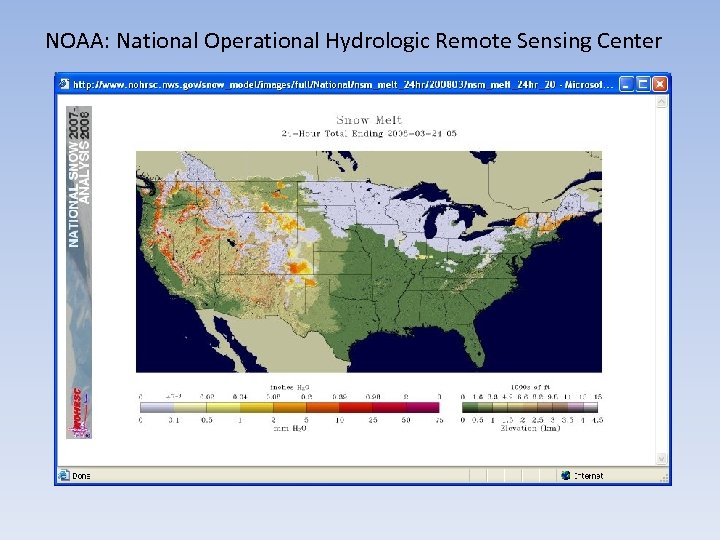 NOAA: National Operational Hydrologic Remote Sensing Center 