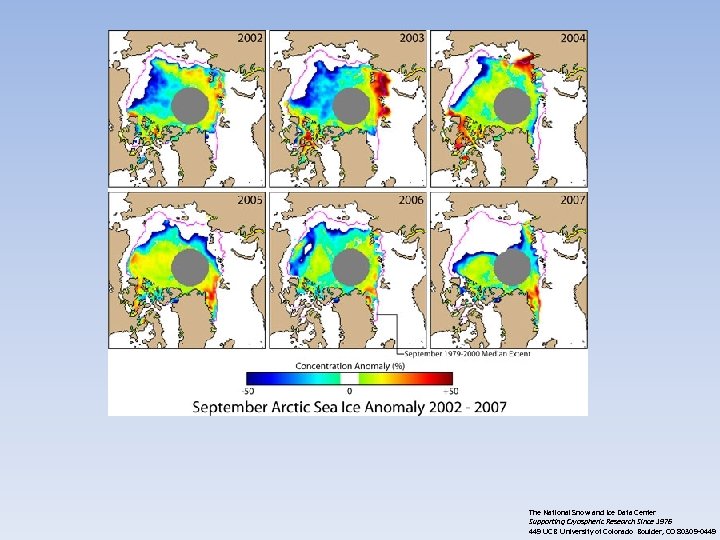 The National Snow and Ice Data Center Supporting Cryospheric Research Since 1976 449 UCB