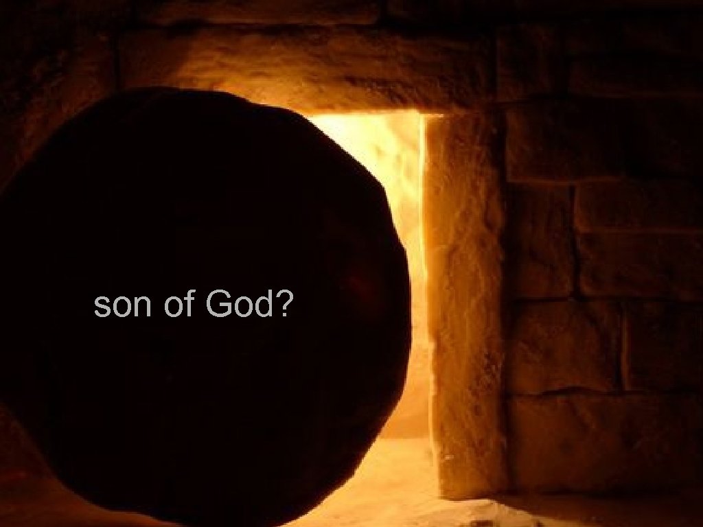 son of God? 