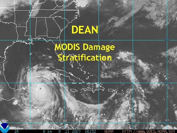 DEAN MODIS Damage Stratification 