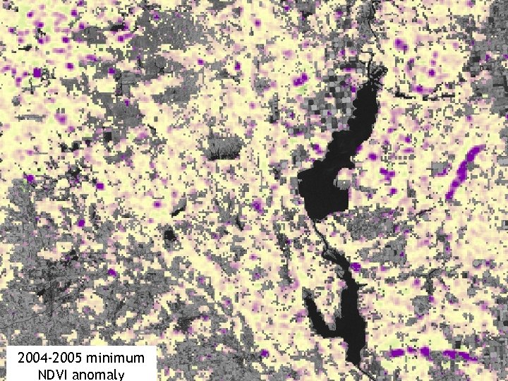2004 -2005 minimum NDVI anomaly 