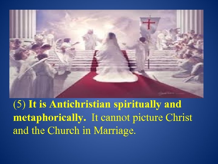 (1) Homosexuality is Admonished as SIN! (2) Homosexuality is Against creation order. (3) God