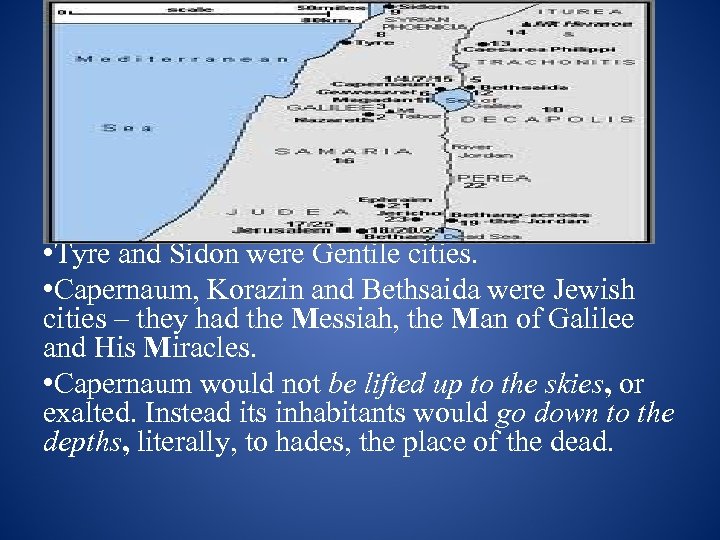 (C) The Terrible News to come – 1) Jerusalem’s Sentence 2) Those who Refused