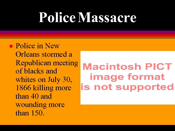 Police Massacre l Police in New Orleans stormed a Republican meeting of blacks and