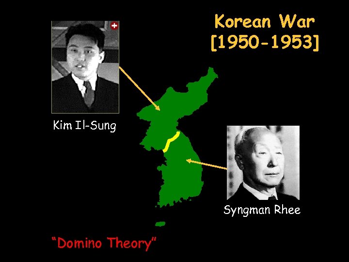 Korean War [1950 -1953] Kim Il-Sung Syngman Rhee “Domino Theory” 