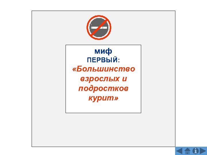 миф ПЕРВЫЙ: «Большинство взрослых и подростков курит» 