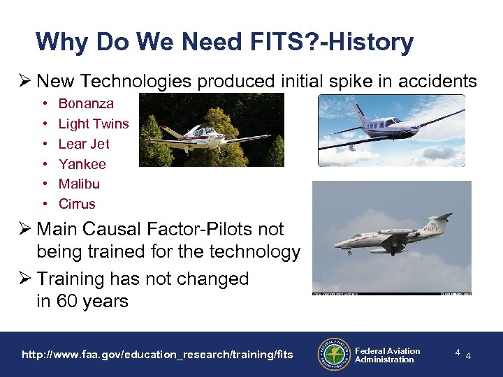 Why Do We Need FITS? -History Ø New Technologies produced initial spike in accidents